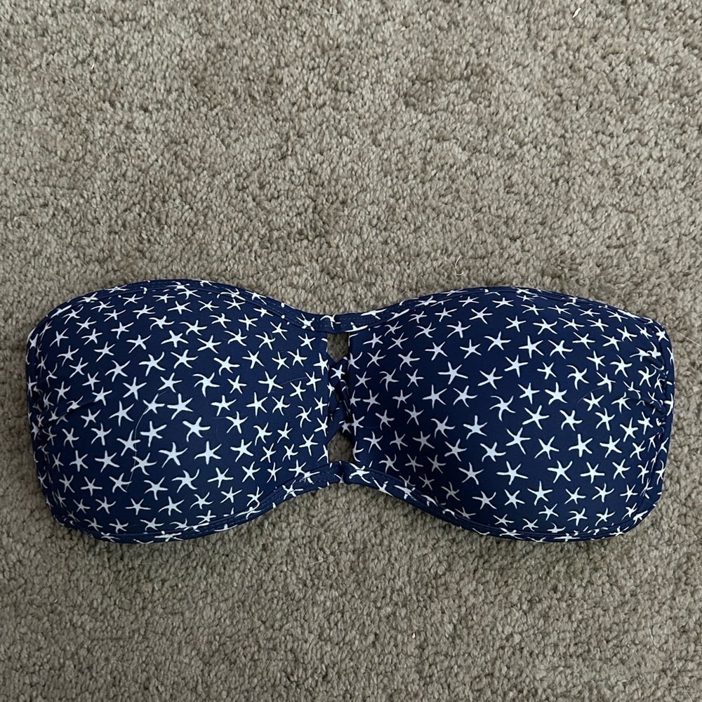 Starfish strapless bikini top